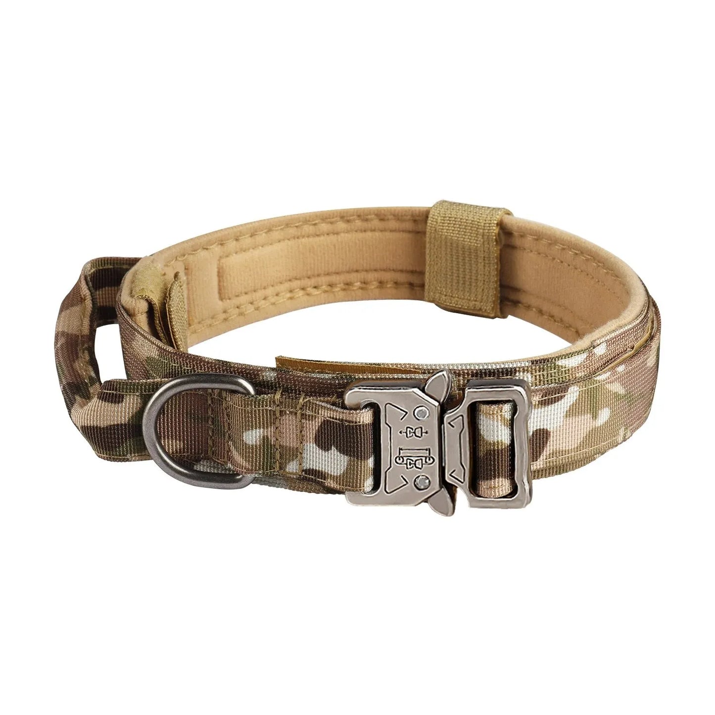 Breathable Outdoor Tactical Nylon Dog Collar With Metal Buckle