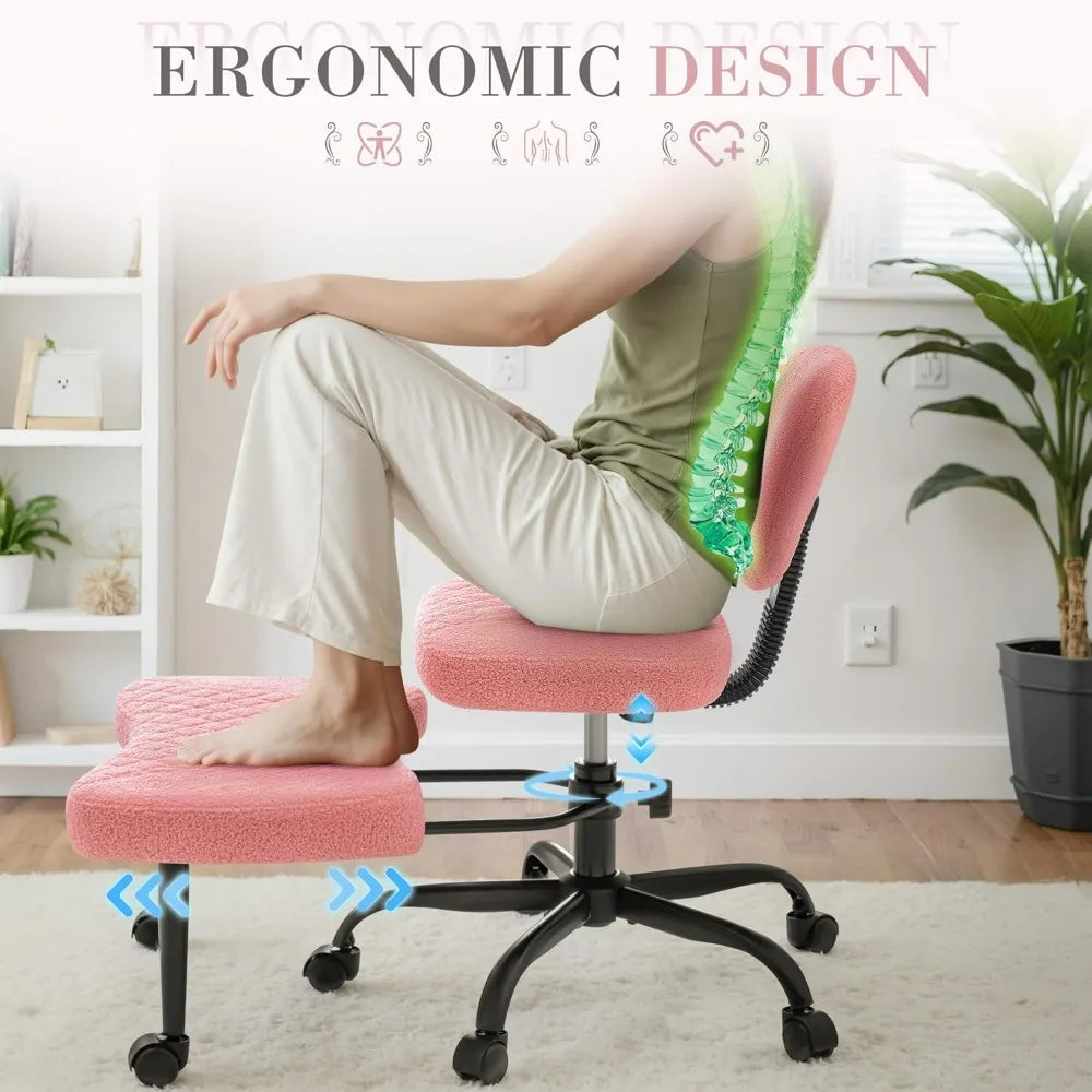 Furmax Ergonomic Kneeling Desk Chair With Wheels 360 Swivel