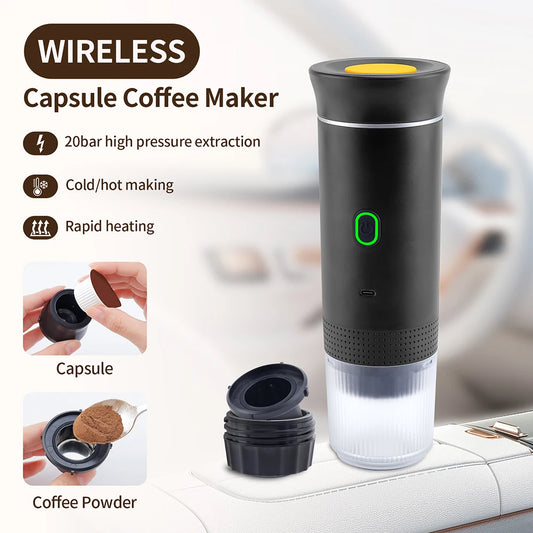 Obecilc Portable Wireless Espresso Coffee Maker 3 in 1