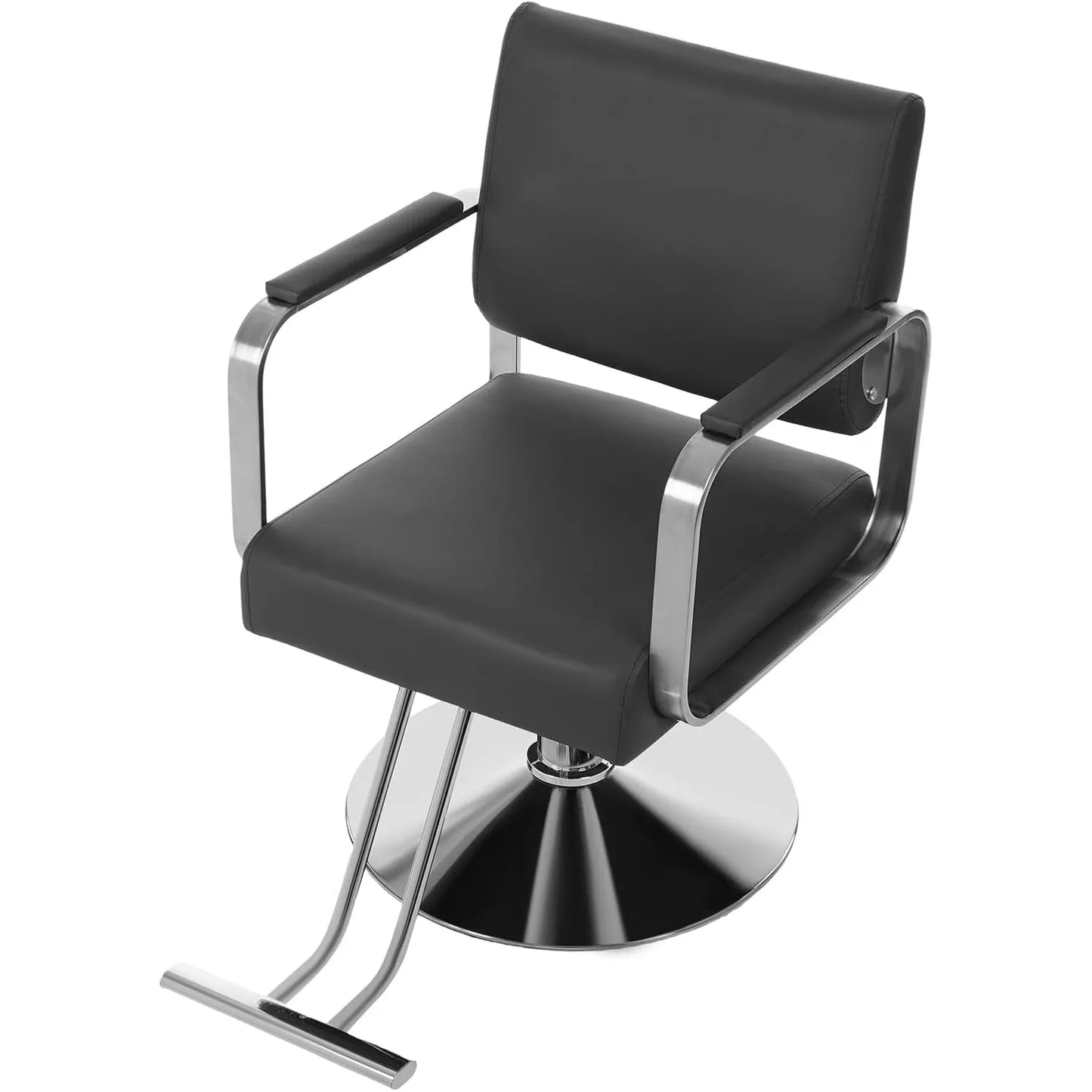 360 Degree Swivel Hairdressing Salon Chair Height Adjustable With Footrest