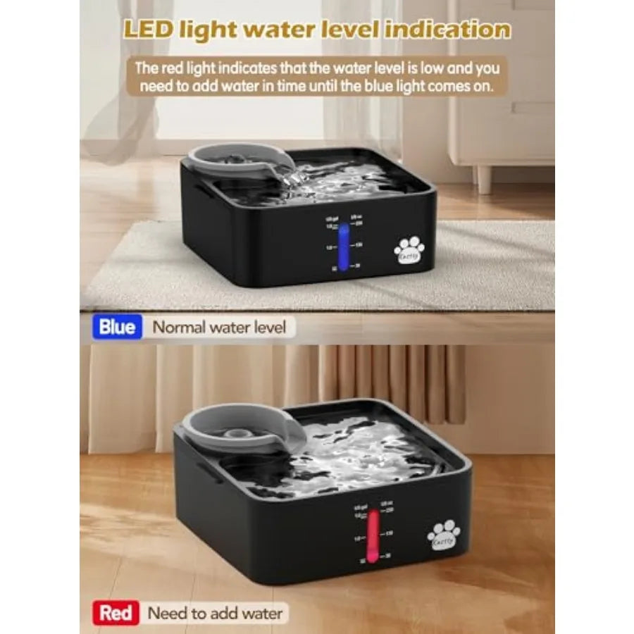 Dog Water Fountain BPA Free Dispenser With Filtration Pump