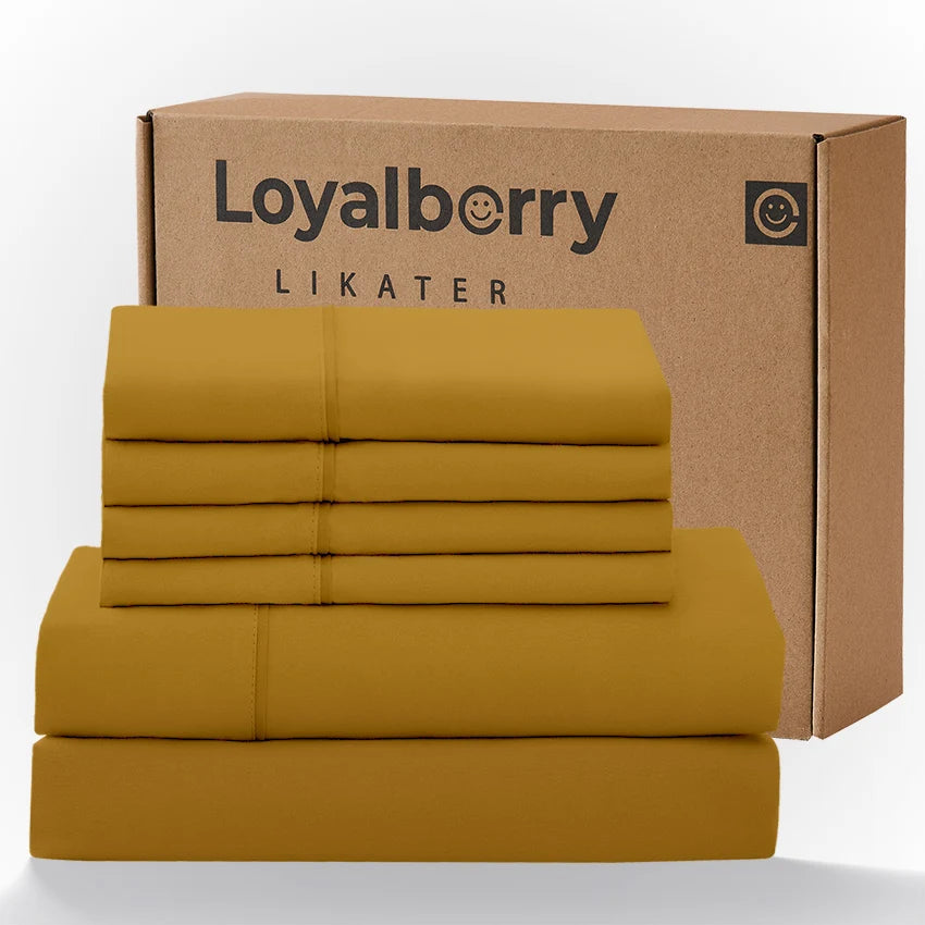 4 Piece Bedding Set With Double Sided Brushed Fabric And Easy Care Fitted Sheet