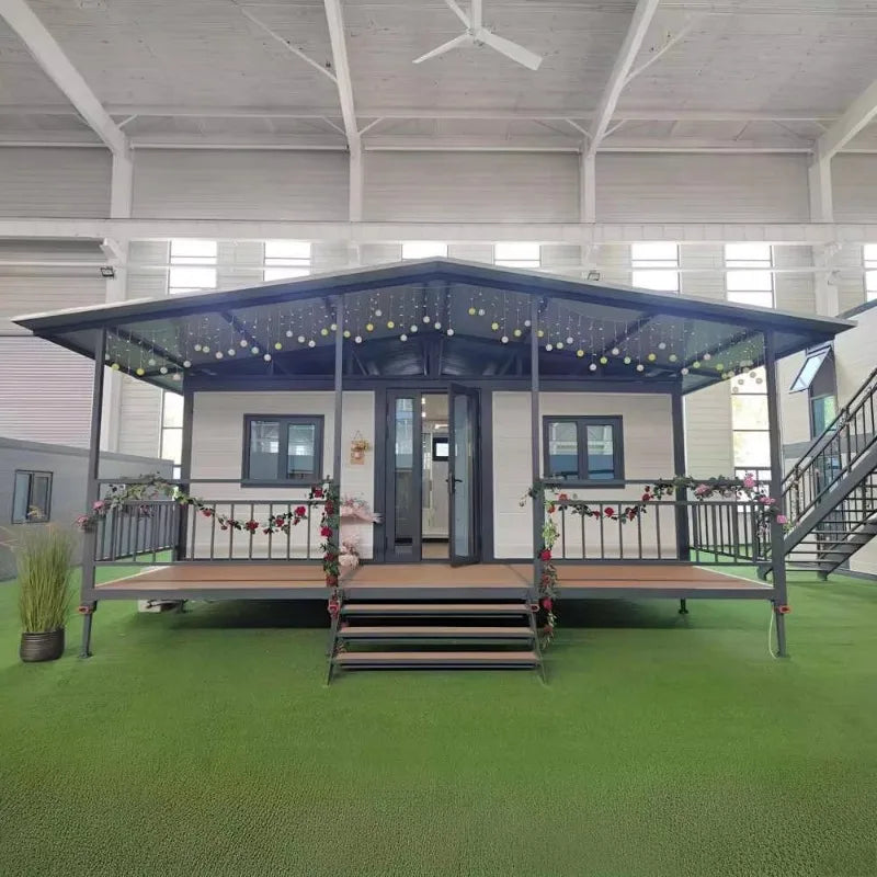 Expandable Luxury Prefabricated Shipping Container House With Installation Support