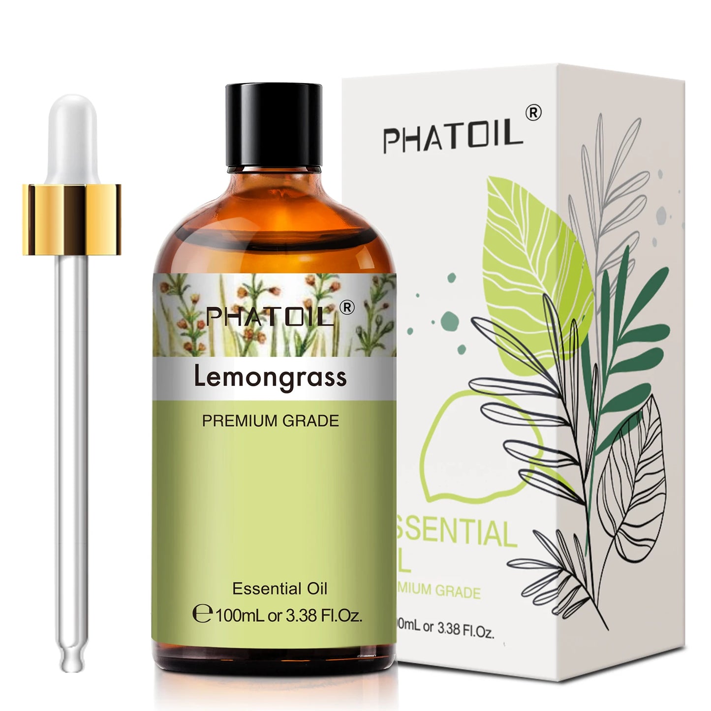 PHATOIL Lavender Jasmine Vanilla Sandalwood Sweet Orange Lemon Essential Oils