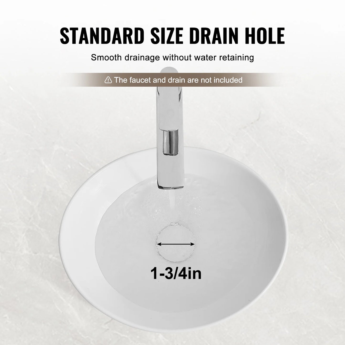 SucceBuy Oval Ceramic Countertop Vessel Sink For Modern Bathroom