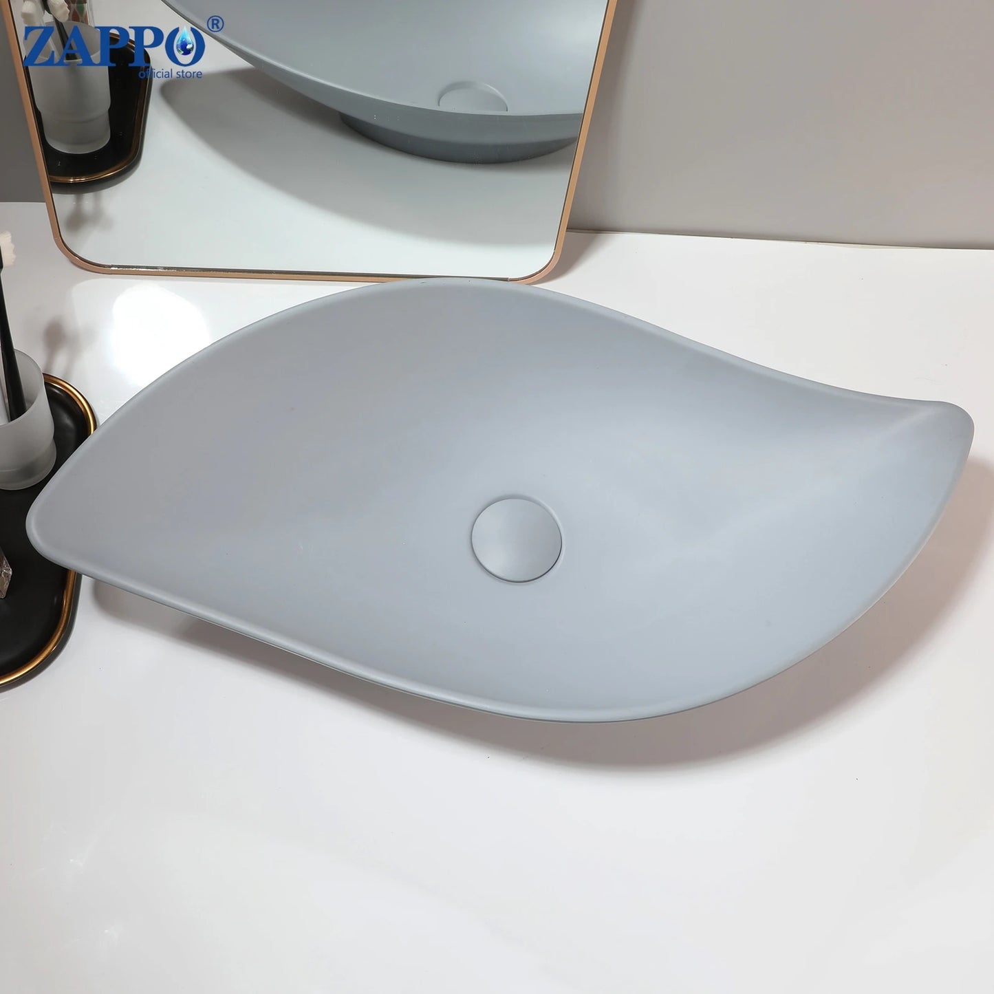 Mekkhalaa Stone Resin Above Counter Bathroom Vessel Sink