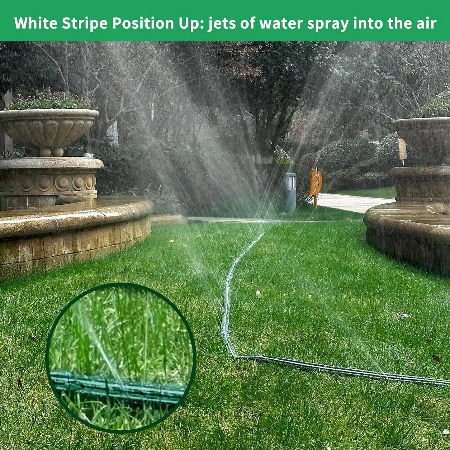 Flat 150ft Soaker Sprinkler Hose For Lawn And Garden