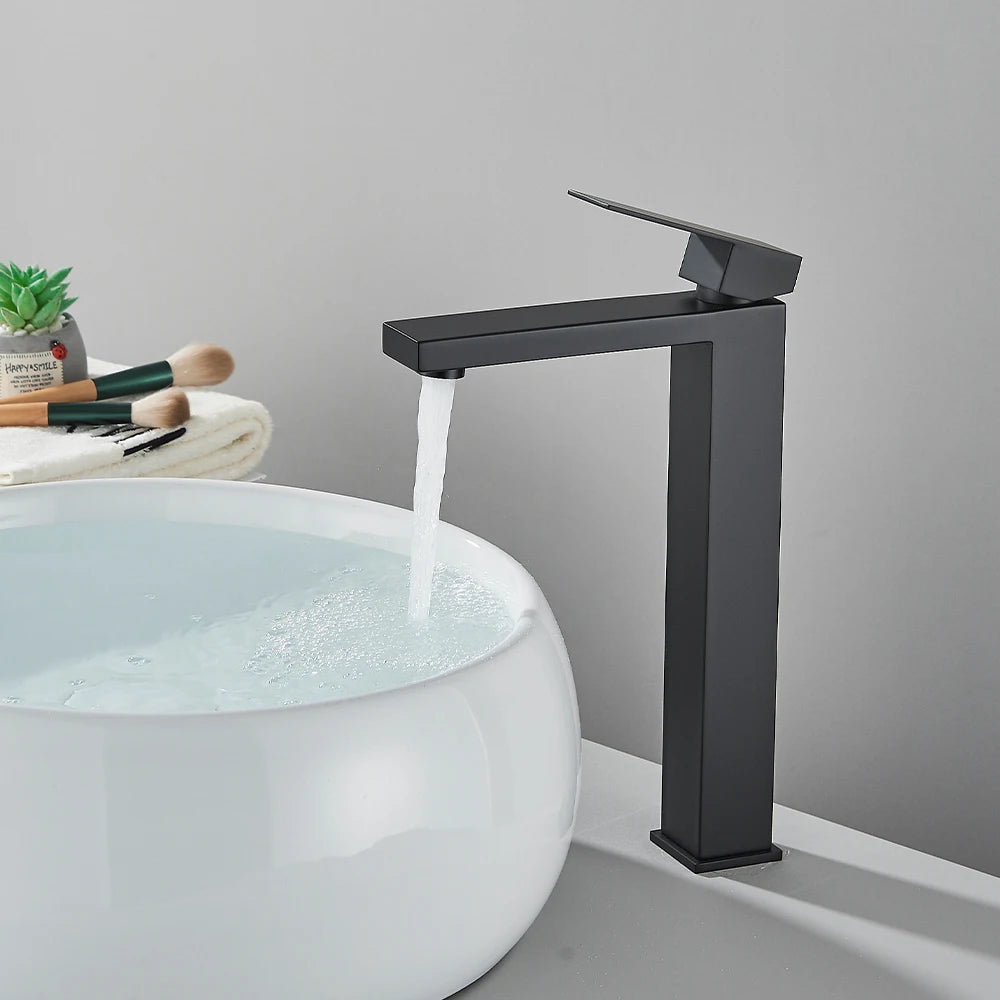 Onyzpily Stainless Steel Deck Mounted Bathroom Basin Faucet