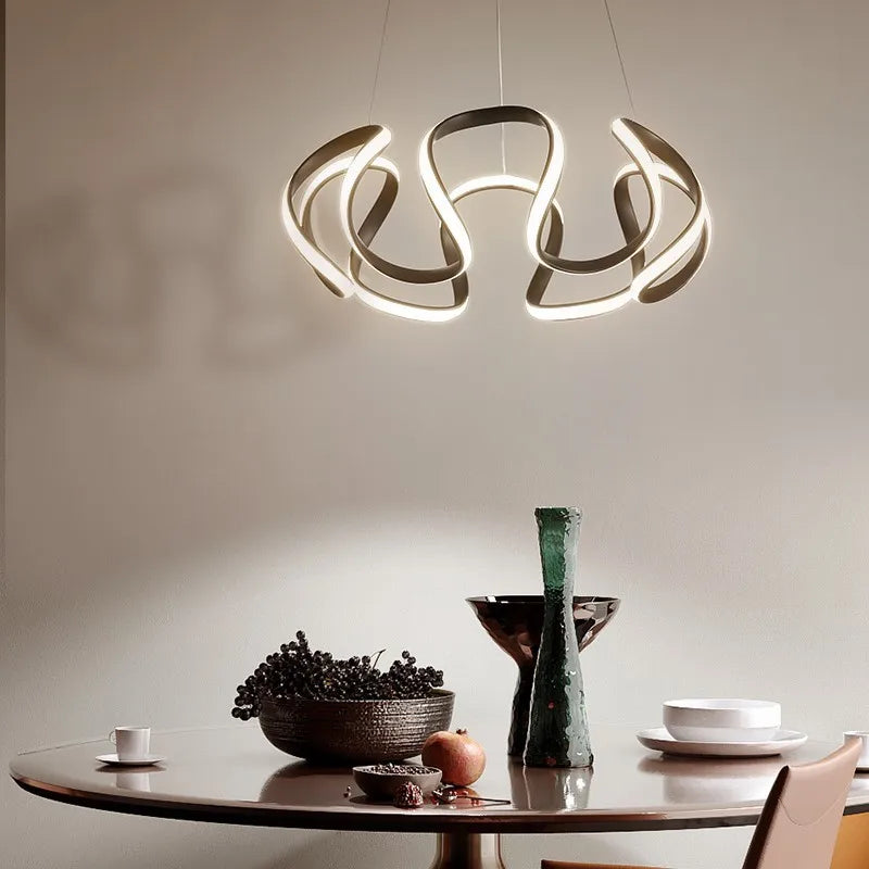 VETRULUS Modern Pendant Light LED Chandelier For Living Room