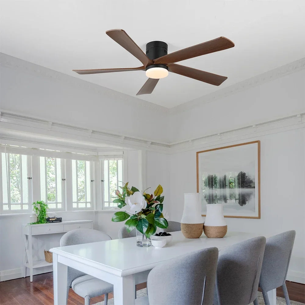 GreeLustr Ceiling Fan Lamp RGB LED Modern Dimming Pendant Light