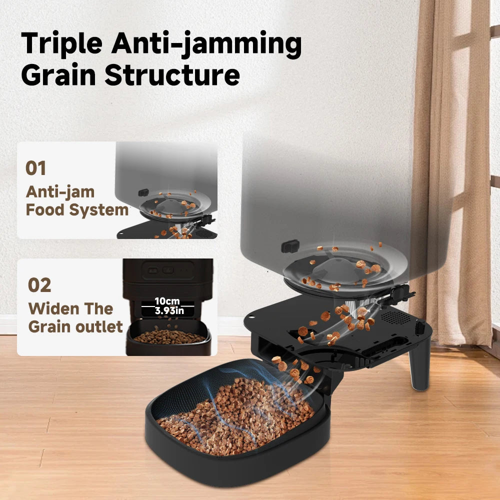 Nityers 4L Automatic Cat Feeder With HD Camera WiFi