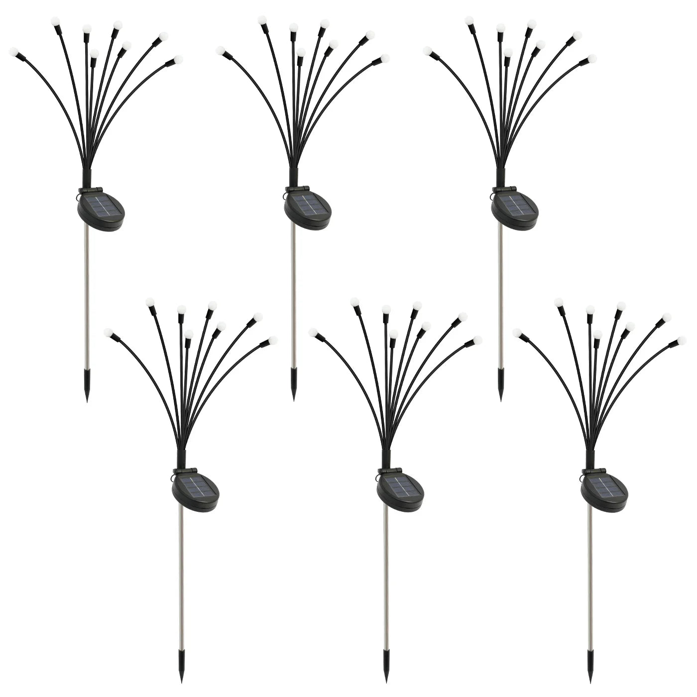 Eight Head Solar Firefly Lights Outdoor Waterproof Garden Decor