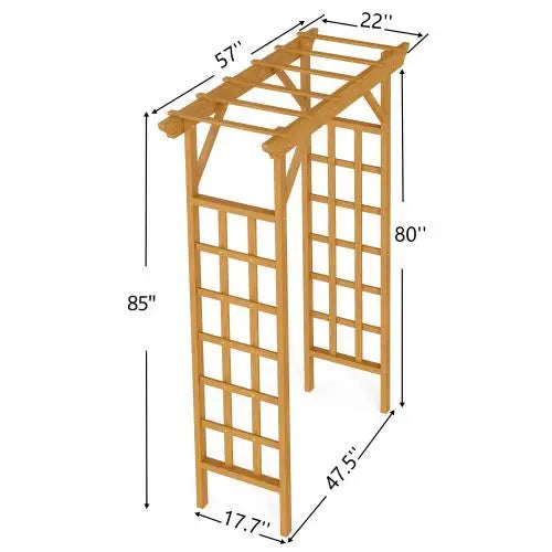 Wooden Arbor Wedding Arch Trellis Pergola For Garden Backyard