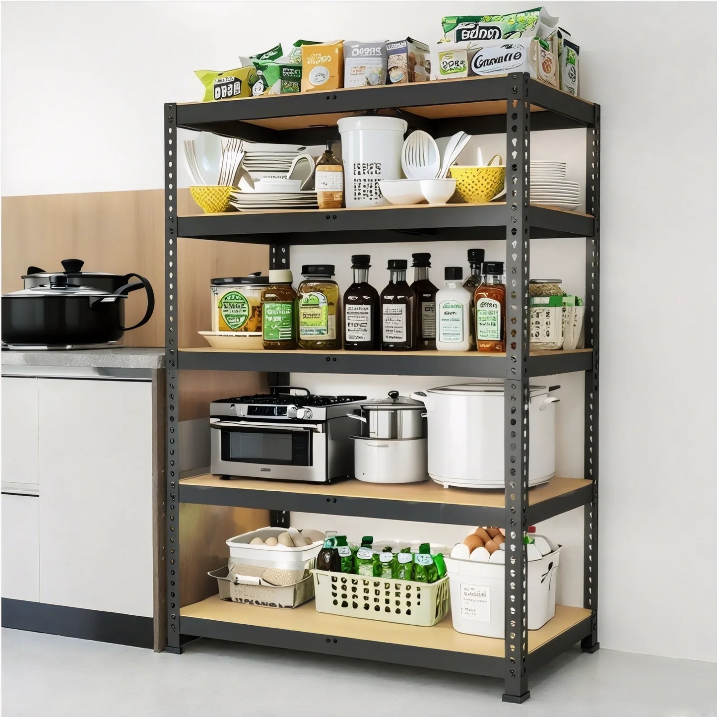 Heavy Duty Adjustable Garage Shelving Unit 2000 Lbs Capacity