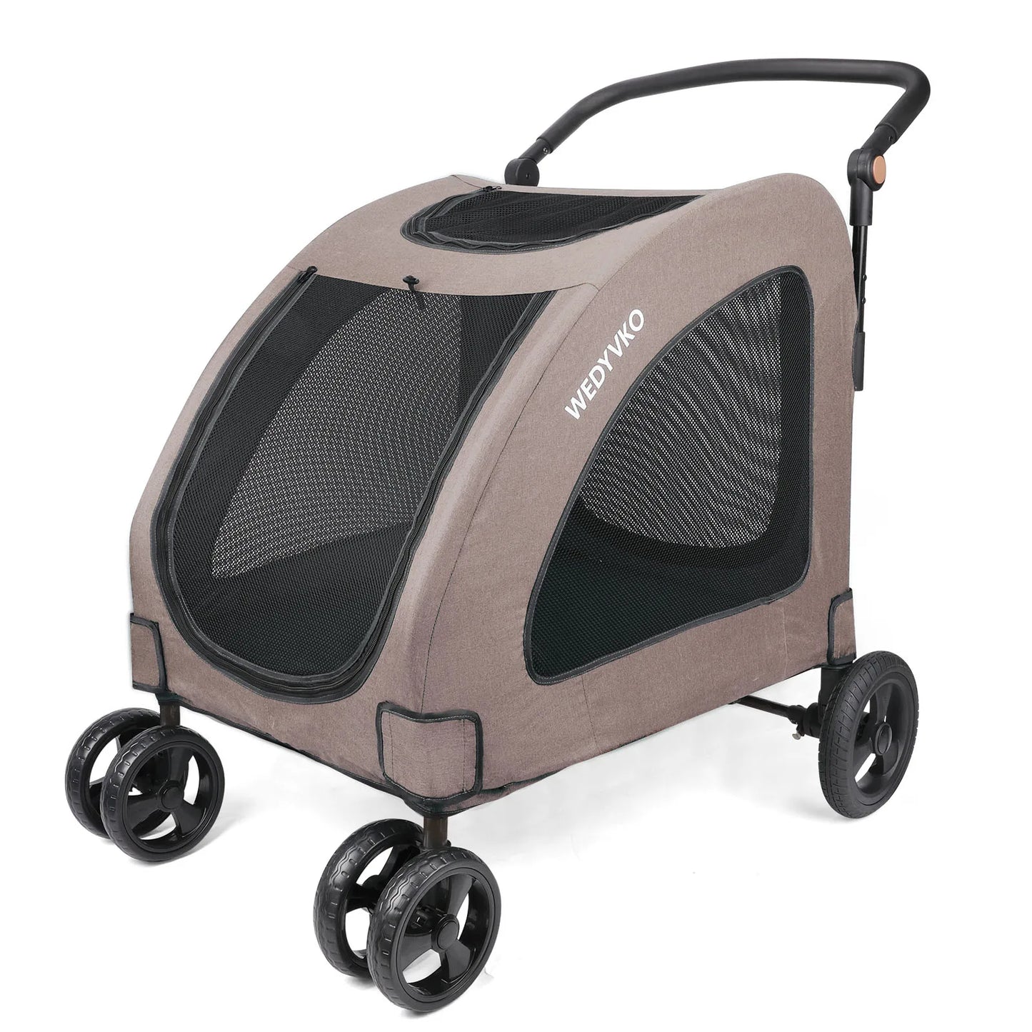 Heavy Duty Large Dog Stroller Foldable Wagon With 360Degree Wheels