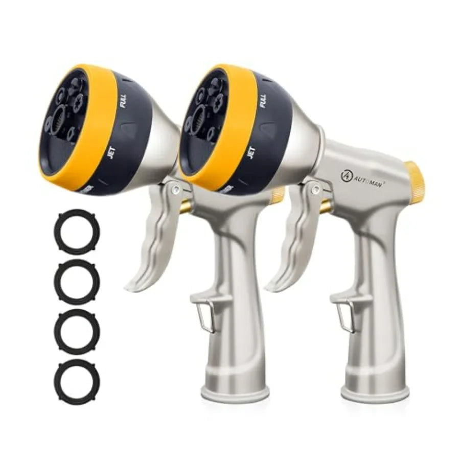 Garden Nozzle Sprayer 7 Pattern High Pressure Metal Hose Nozzle