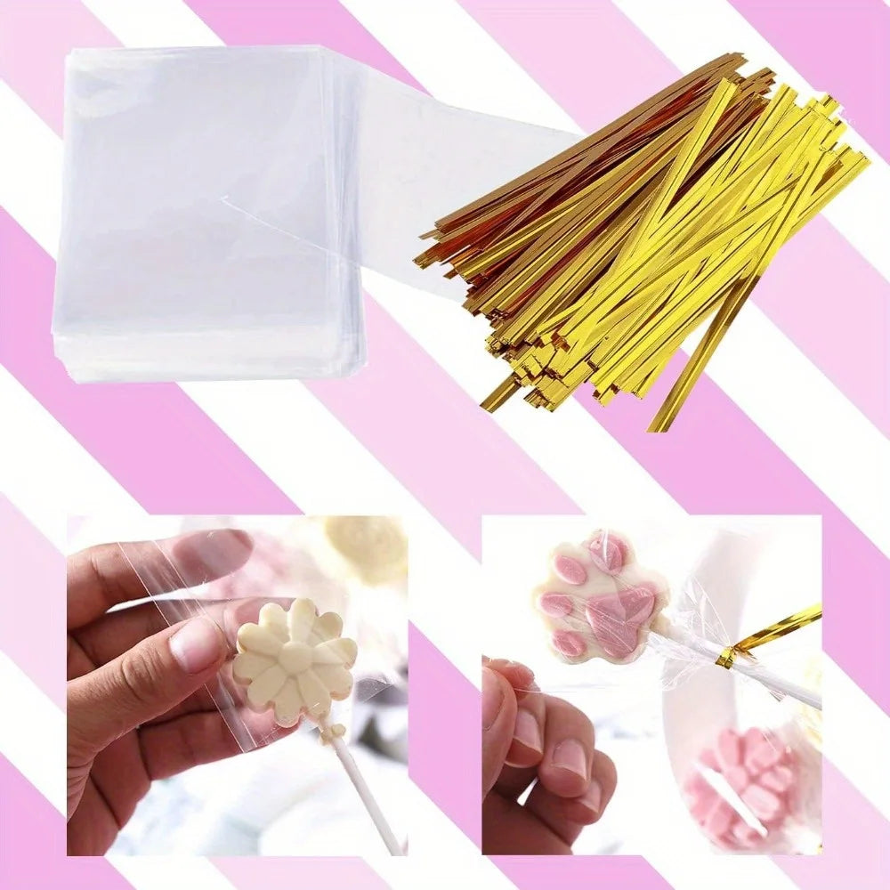 Lollipop Cake Pop Kit With Sticks Bags Twist Ties Mold