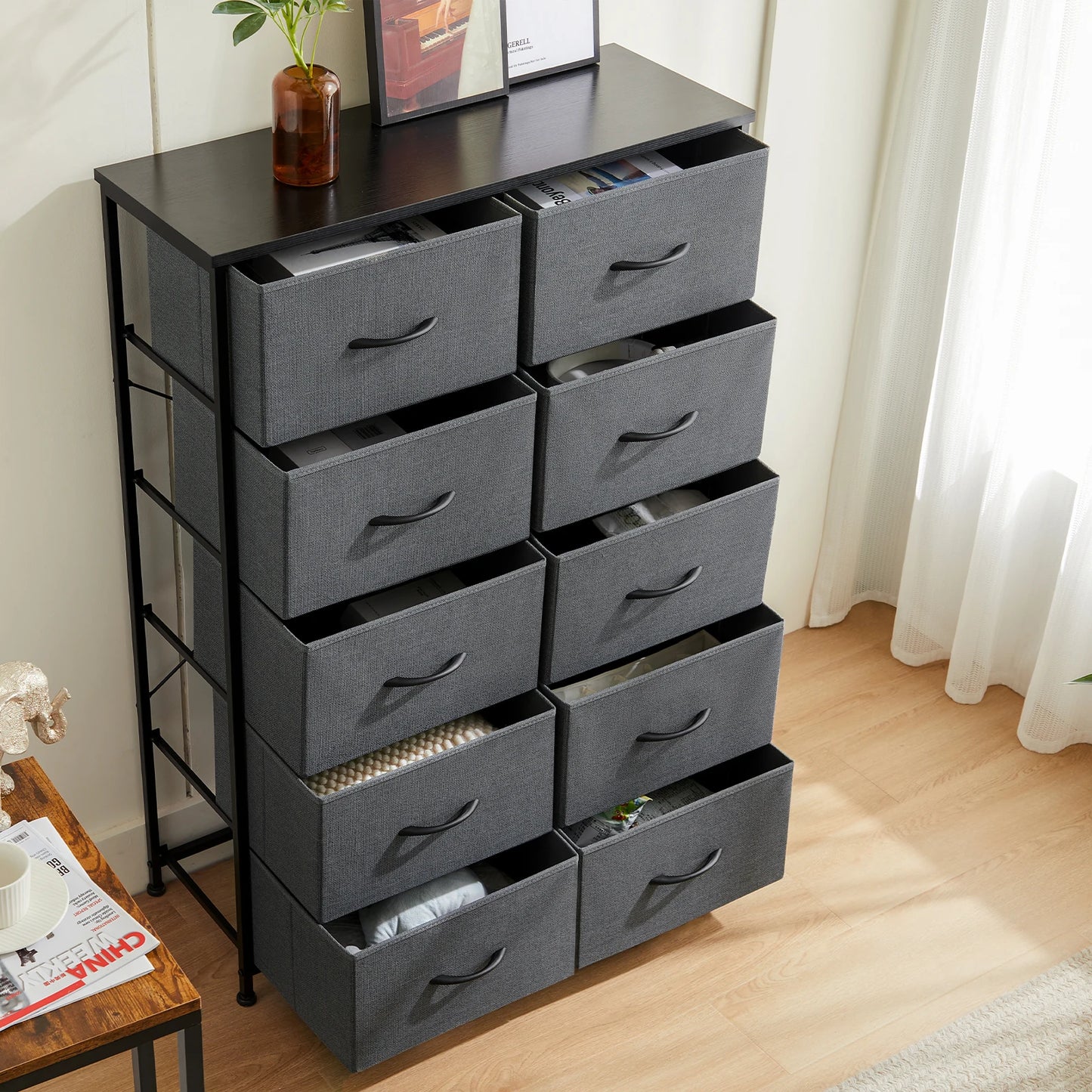 MCQ Living Room 10 Drawer Cabinet Storage Dresser Furniture