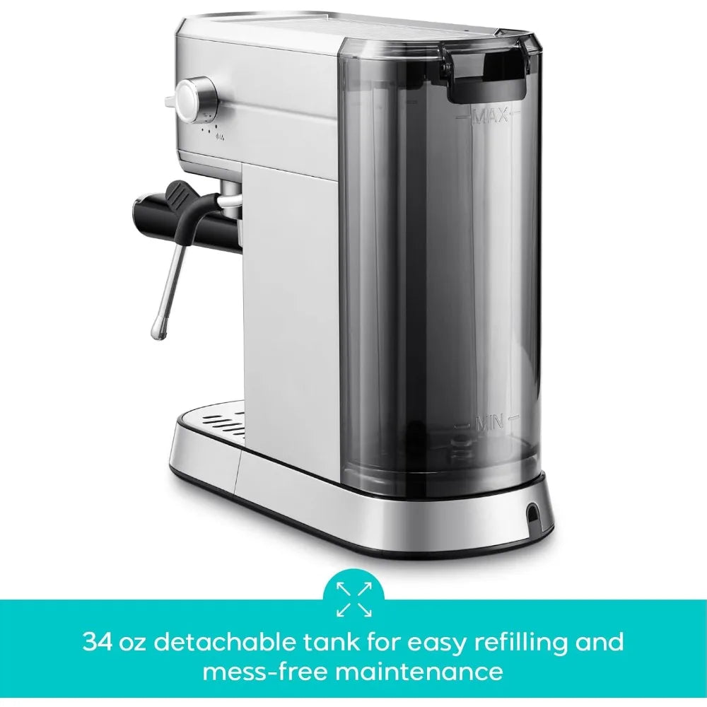 Casabrews Compact Espresso Maker With Steam Milk Frother