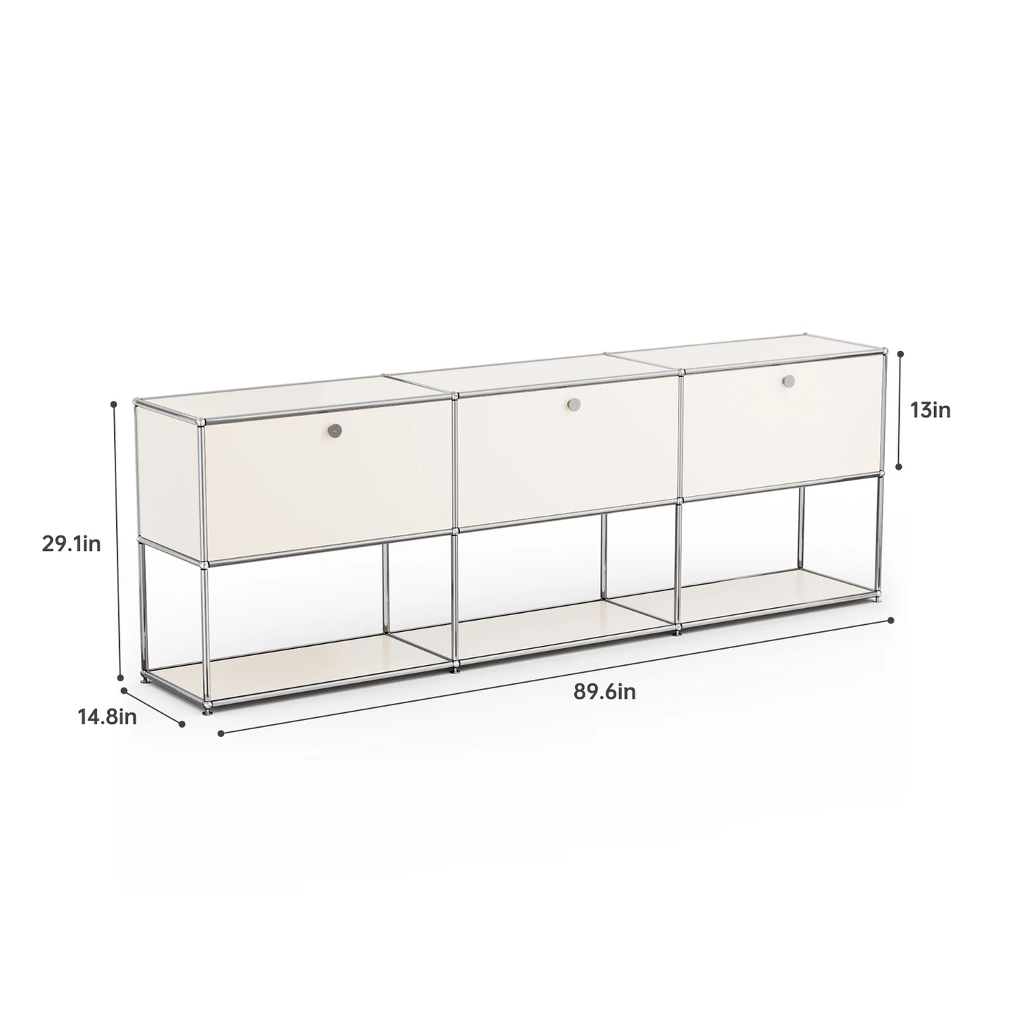 Stainless Steel Storage Cabinet Sideboard For Living Room