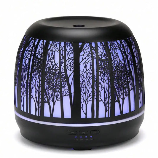 XMSJ Ultrasonic Essential Oil Diffuser Aluminum Alloy Seven Color Light