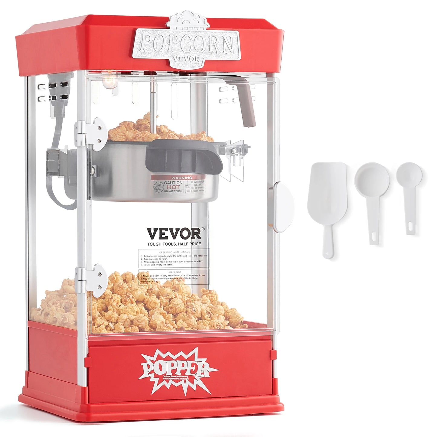 SucceBuy Commercial Popcorn Maker 1.5 Gal Per Batch Countertop Machine