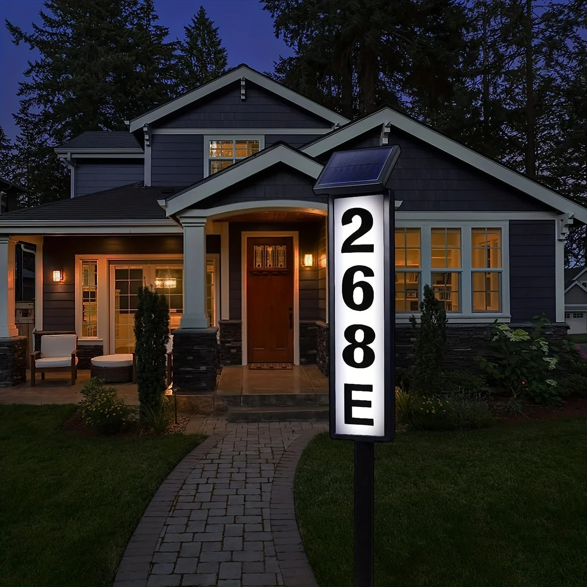 Solar Powered Ground Insert Yard Light With Automatic Night Sensor