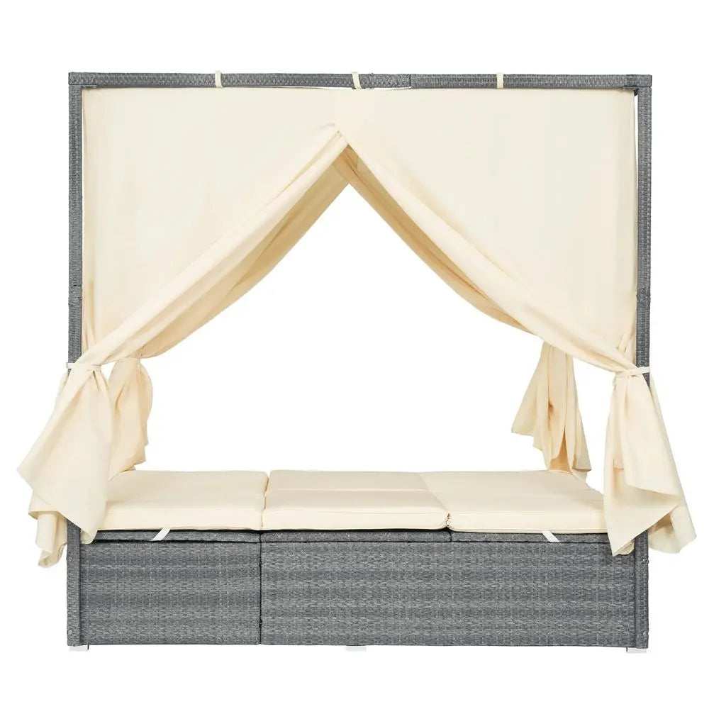 Outdoor Aluminum Chaise Lounges With Wheels Set of 2