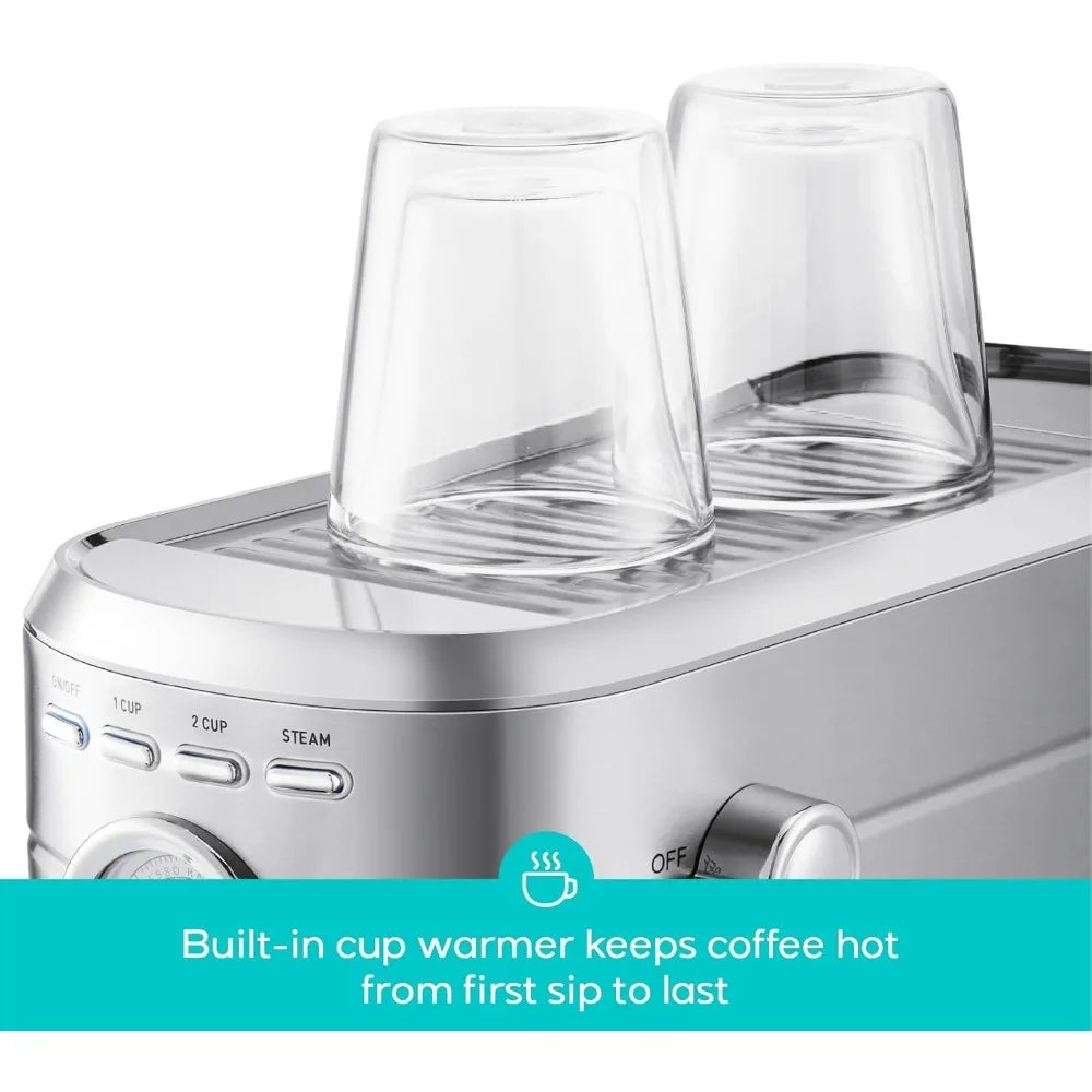 Casabrews Compact Espresso Maker With Steam Milk Frother