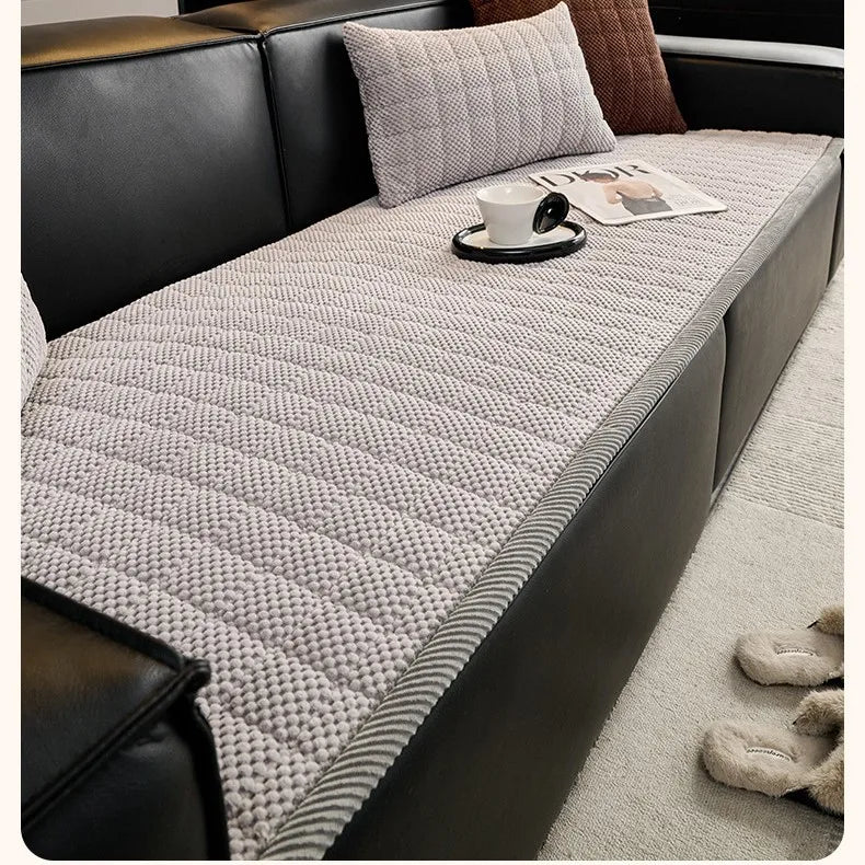 Thickened Corduroy Sofa Cover With Anti Skid Universal Fit