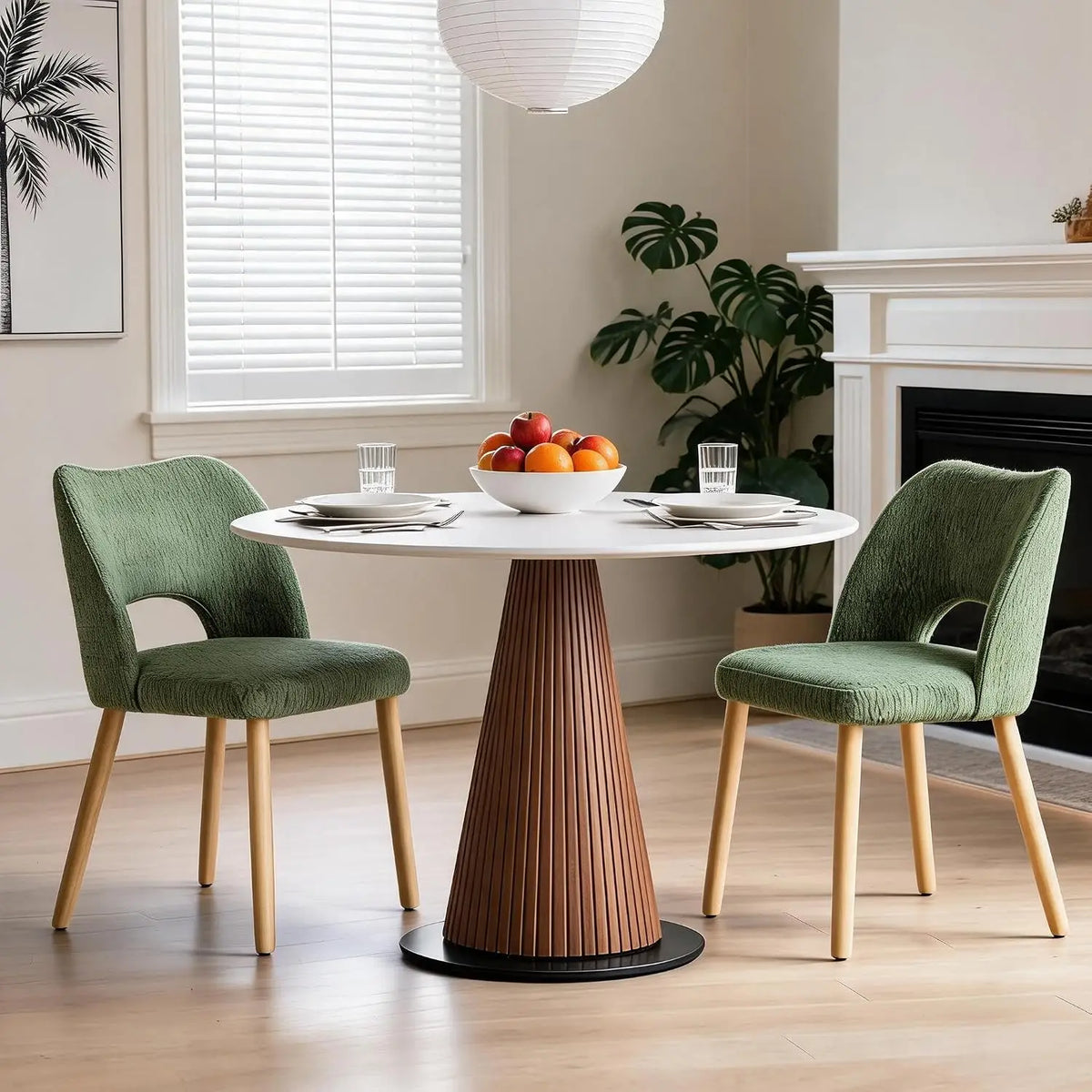 HiMISS Modern Upholstered Dining Chairs With Butterfly Backs