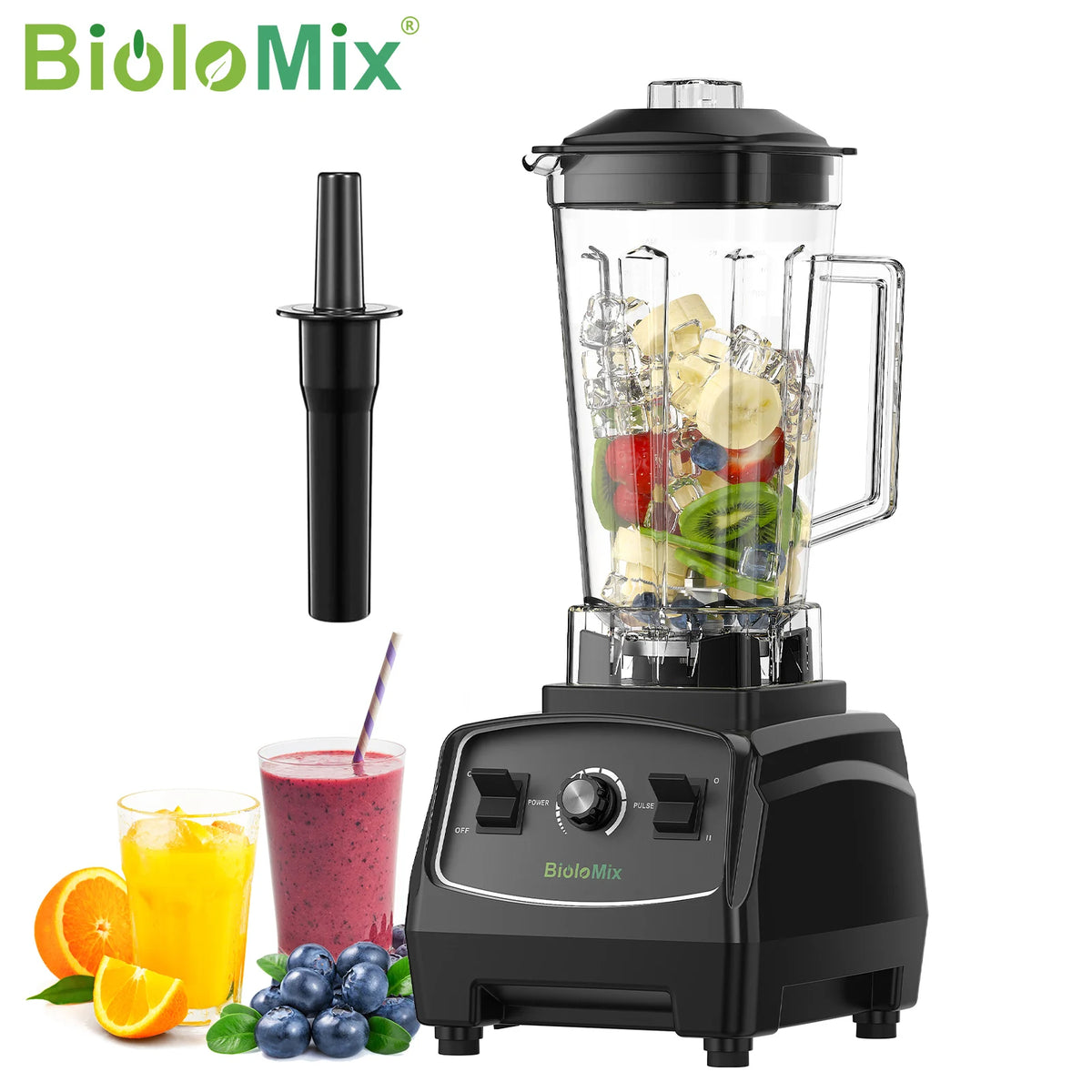 Biolomix BPA Free Heavy Duty Blender Food Processor Juicer