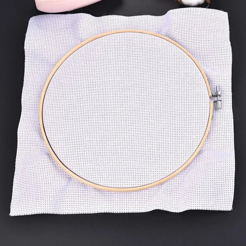 Wooden Embroidery Hoops Set Bamboo Frames For DIY Cross Stitch