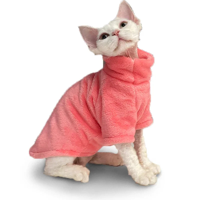 Wang Shan Meow Cat Hoodie Pullover For Sphynx Cats