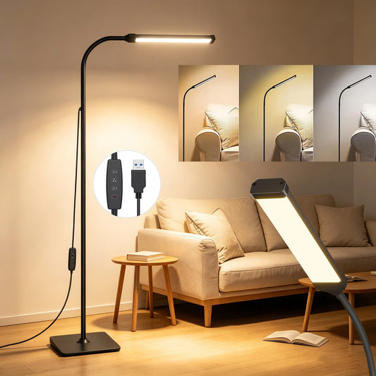 DUMILOO 120 LED Floor Lamp With Adjustable Gooseneck