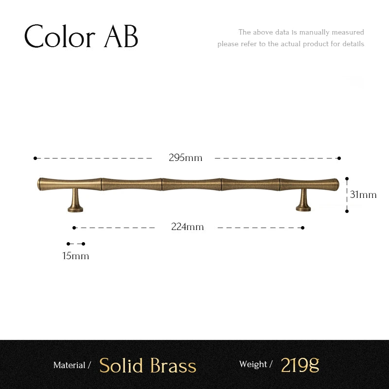 Santaya Brass Kitchen Cabinet Handles for Wardrobe Drawers