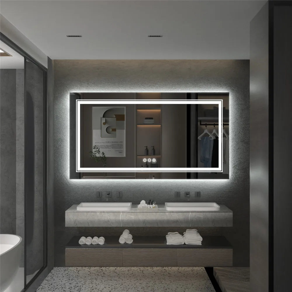 Luvodi Full Length Illuminated Mirror With Touch Sensor Control