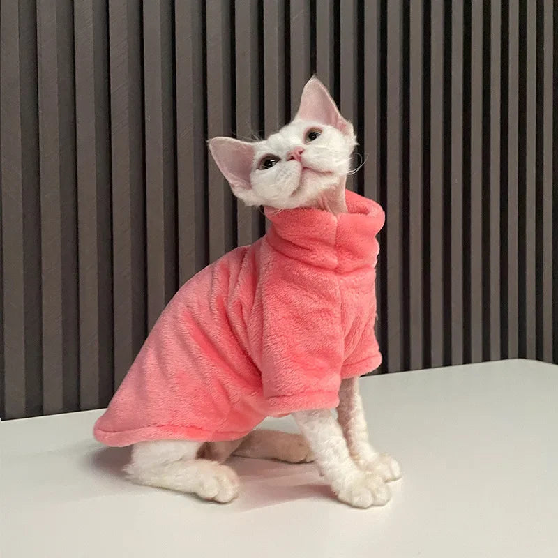 Wang Shan Meow Cat Hoodie Pullover For Sphynx Cats