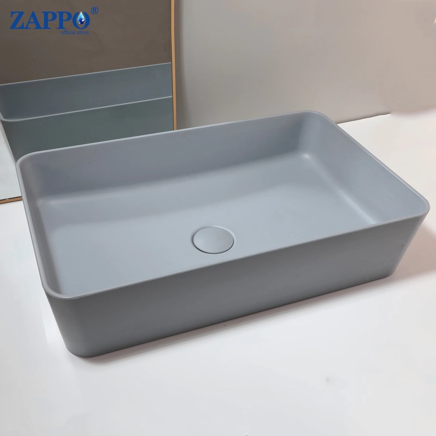 Mekkhalaa Stone Resin Above Counter Bathroom Vessel Sink