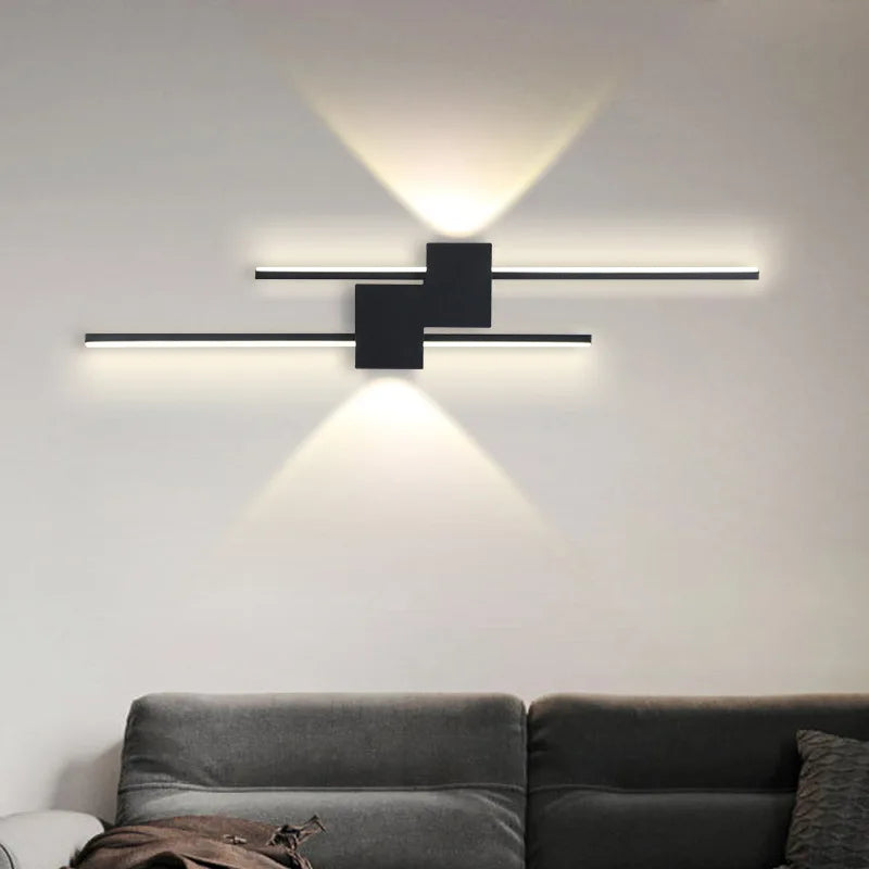 Dfiolk Straight Strip Wall Lamp Minimalist LED Sconce For Living Room