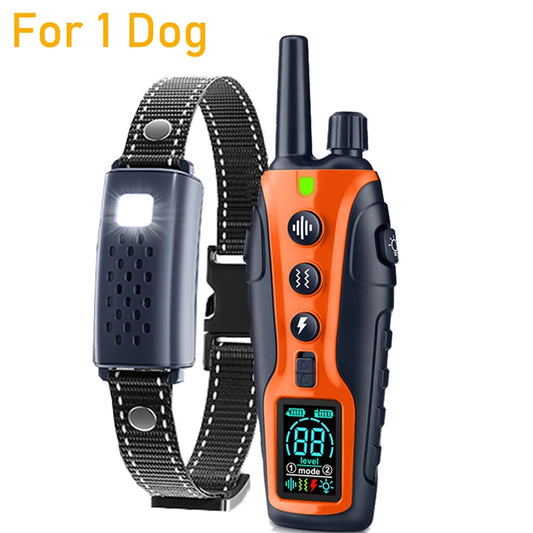 Electric Dog Training Collar With Remote Control And Shock
