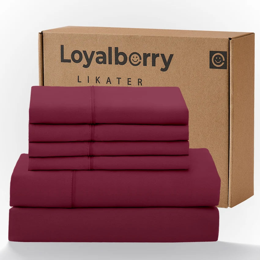 4 Piece Bedding Set With Double Sided Brushed Fabric And Easy Care Fitted Sheet