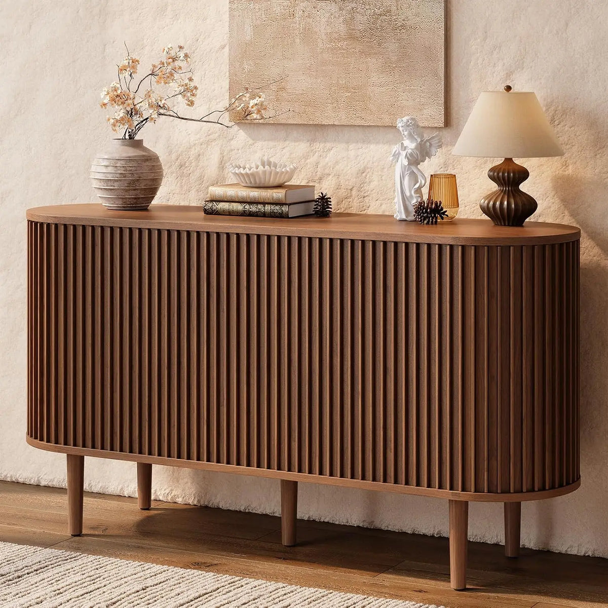ONBRILL Mid Century Modern Sideboard Cabinet Buffet Storage
