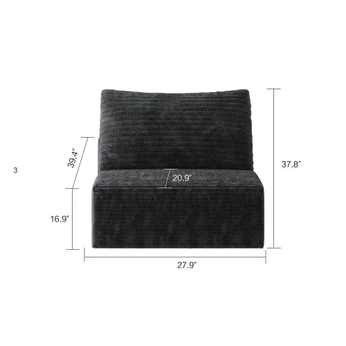 YQXH CN Cloud-Style Sectional Sofa With Corduroy Cover