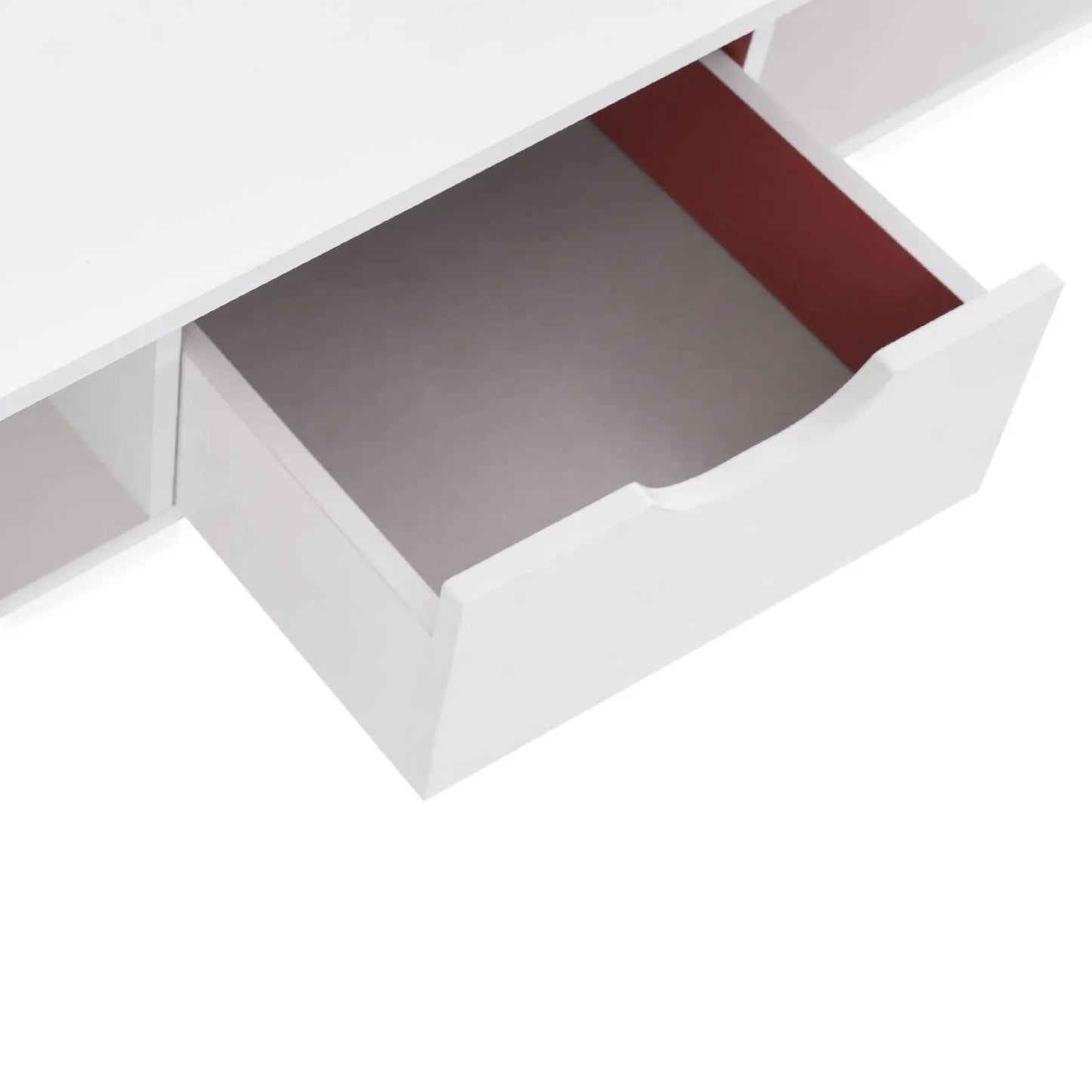 Modern Coffee Table With One Drawer And Two Tiers Wooden