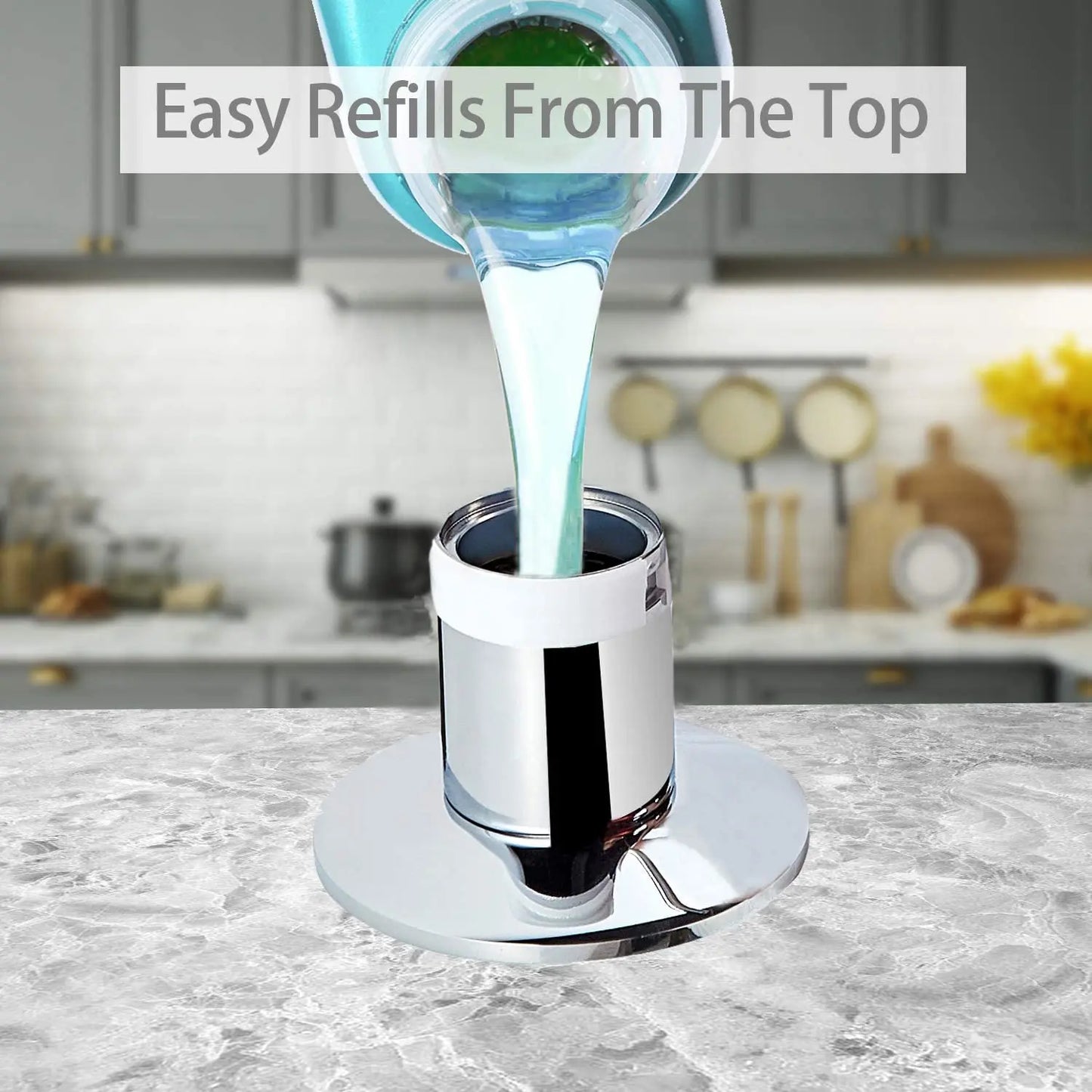 Samodra Brass Pump Liquid Soap Dispenser With PE Bottle